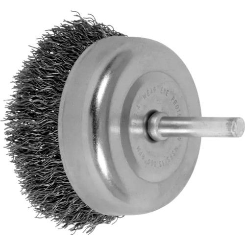 4 x .012 x 1/4 Shank Mounted Crimped Wire Wheel Brush (Stainless Steel)