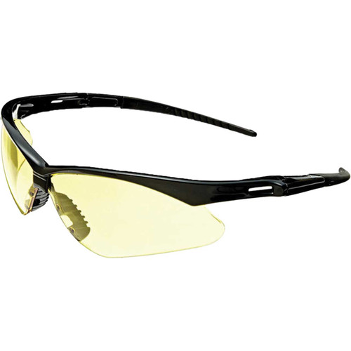 KleenGuard - Nemesis Amber Lens & Black Frame Safety Glasses - JAC25659