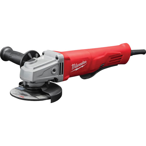 Milwaukee - 4-1/2" 11A Small Corded Angle Grinder W/ Lock-On Paddle Switch - MLW6142-30