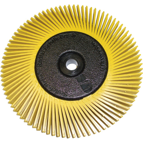 3M - 6" Scotch-Brite 80 Grit Yellow Radial Bristle Brush - MMM048011-27606