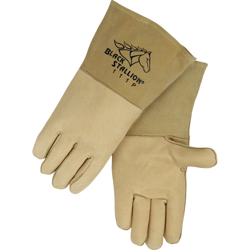 Black Stallion - Large Grain Pigskin Stick Gloves - REV111P-L