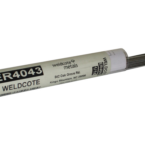 Weldcote Metals - 36" 4043 Aluminum Cut-Length TIG Wire (Per Lb) - WCM4043-GRP