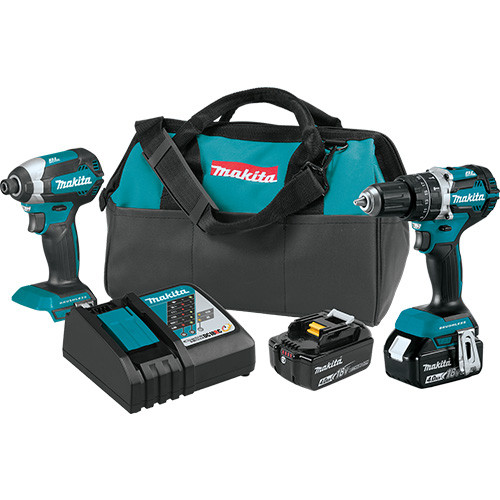 Makita - 18V LXT Lithium Ion Brushless Cordless 2Pc Combo Kit - MAKXT269M