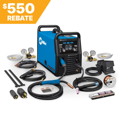 Miller - Multimatic 220 AC/DC Multiprocess Welder - MLR907757 Build with Blue