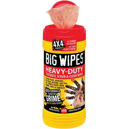 Big Wipes - Heavy Duty 4X4 Cleaning Wipes (80 Count) - BIG60020046