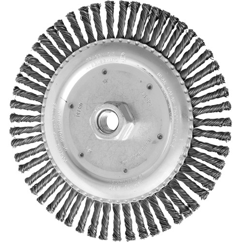 PFERD - 6-7/8" X 5/8"-11 Carbon Steel Stringer Bead Twist Knot Wire Wheel - ADV82494