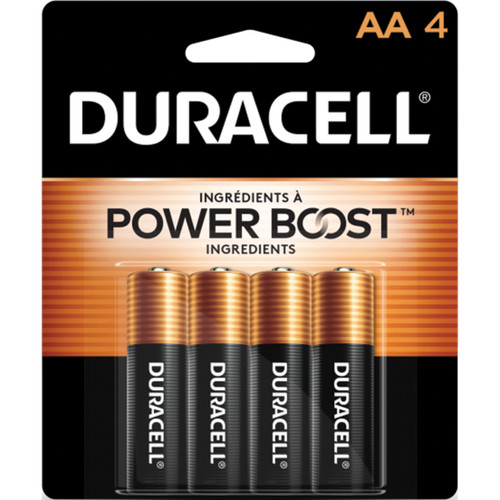 DURACELL - AA Copptertop Alkaline Battery (4 Pack)