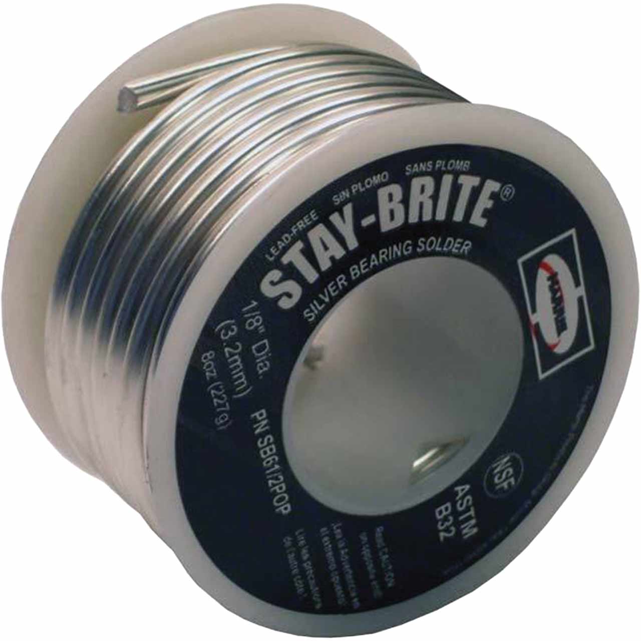 Harris SB51 Stay-Brite 3/32 Silver Solder 1 lb. Spool