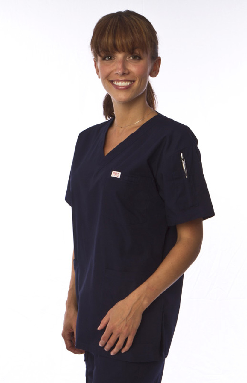 Female Top and bottom Blue Cotton Nursing Uniform, Size: S-XL at