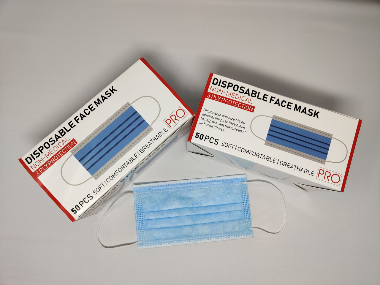 Face Masks Disposable 50PCS - Protective Supply Canada