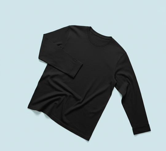 Black T-Shirt Full Sleeved