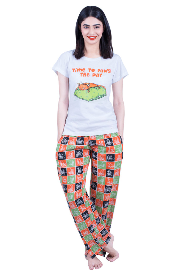 Female Pajama & T-Shirt Set