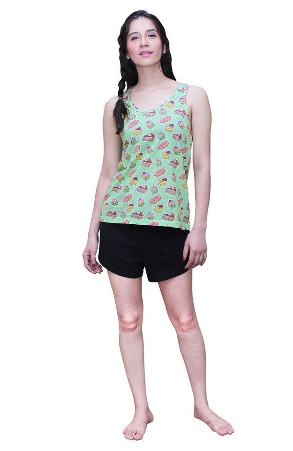Sleeveless and Shorts Set