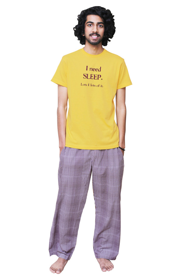 Male Pajama and T-Shirt Set