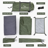 Tente 4 places Randonnée & Camping - 4 saisons