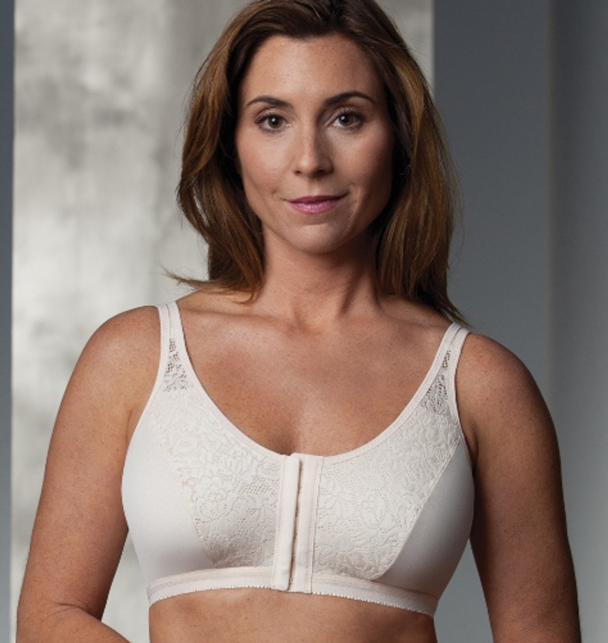 Bra for Breast Surgery with open front.