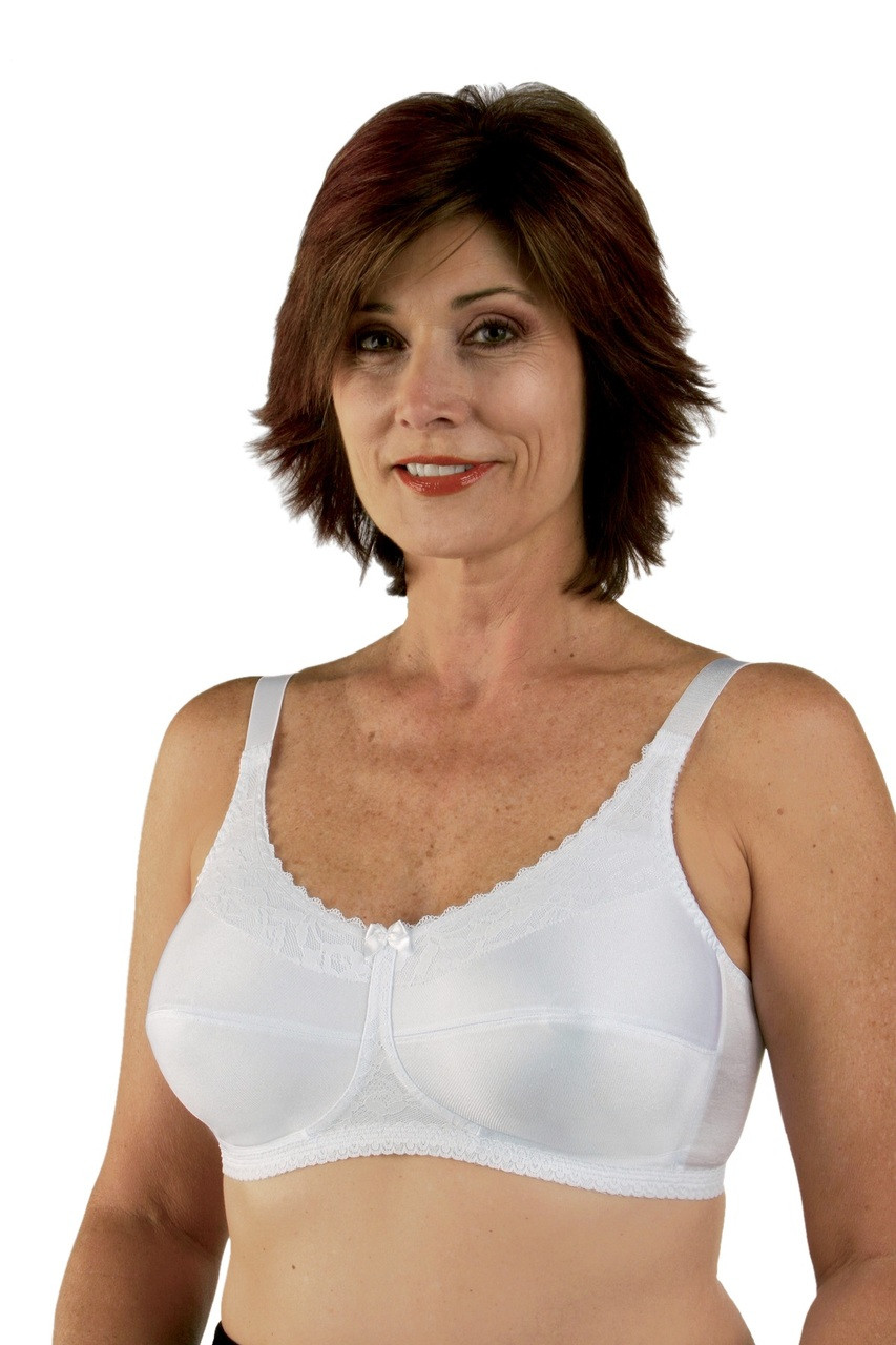 Classique 769E Post Mastectomy Fashion Bra - White - 36AA 