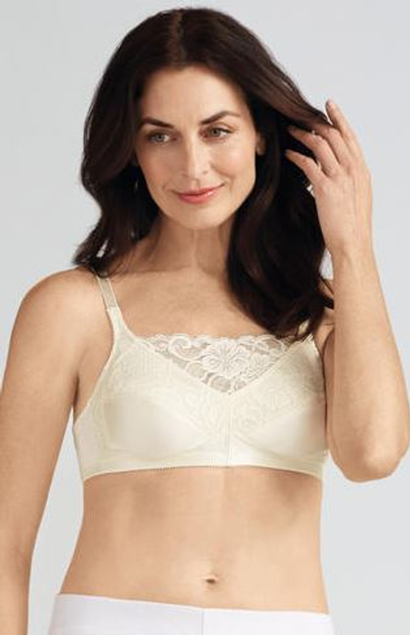 Amoena Isabel Wire-Free Lace U-Back Adjustable Cut and Sewn Camisole Bra