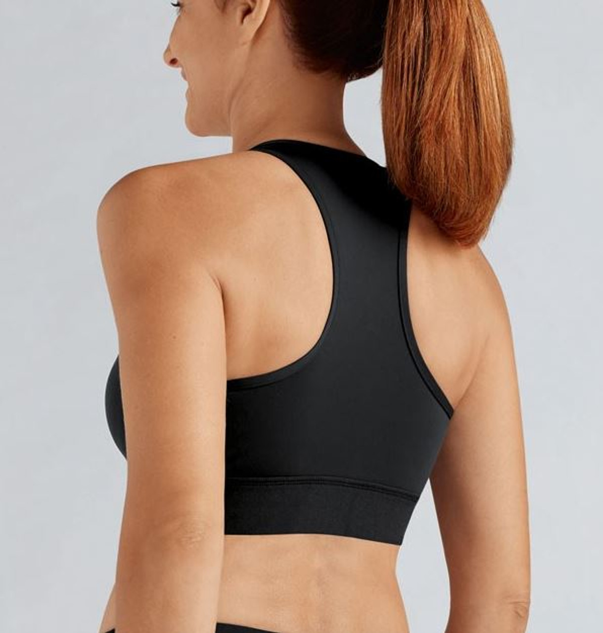 Amoena Mastectomy Bra- a Front Zipper Sports Bra after Breast Surgery