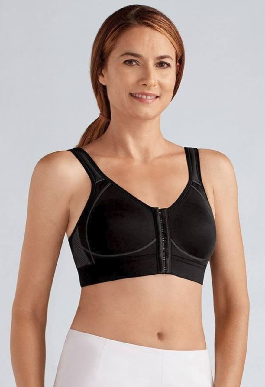front clasp sports bra
