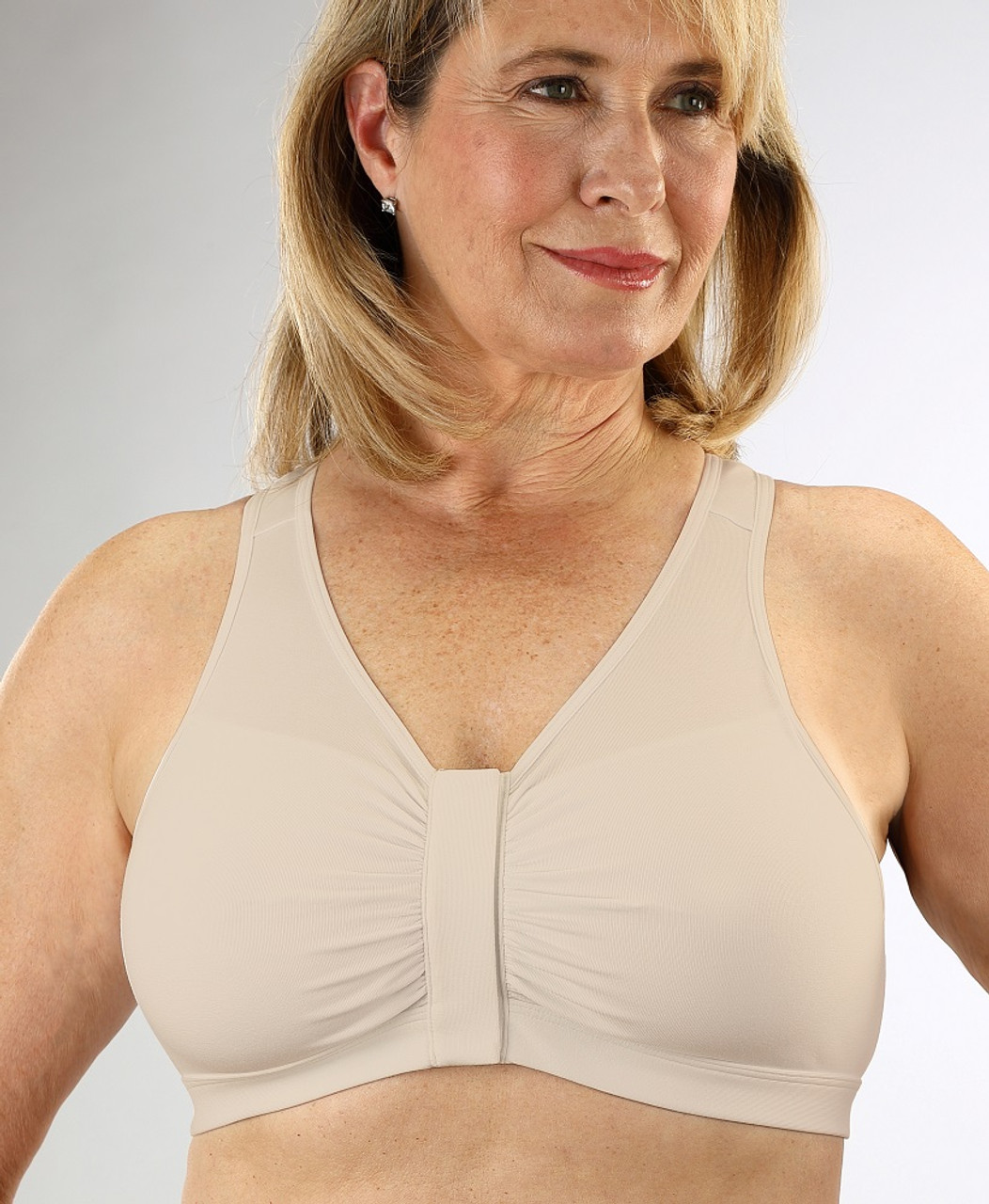 Front Closure- Seamless Cotton Bra with back support for sensitive skin