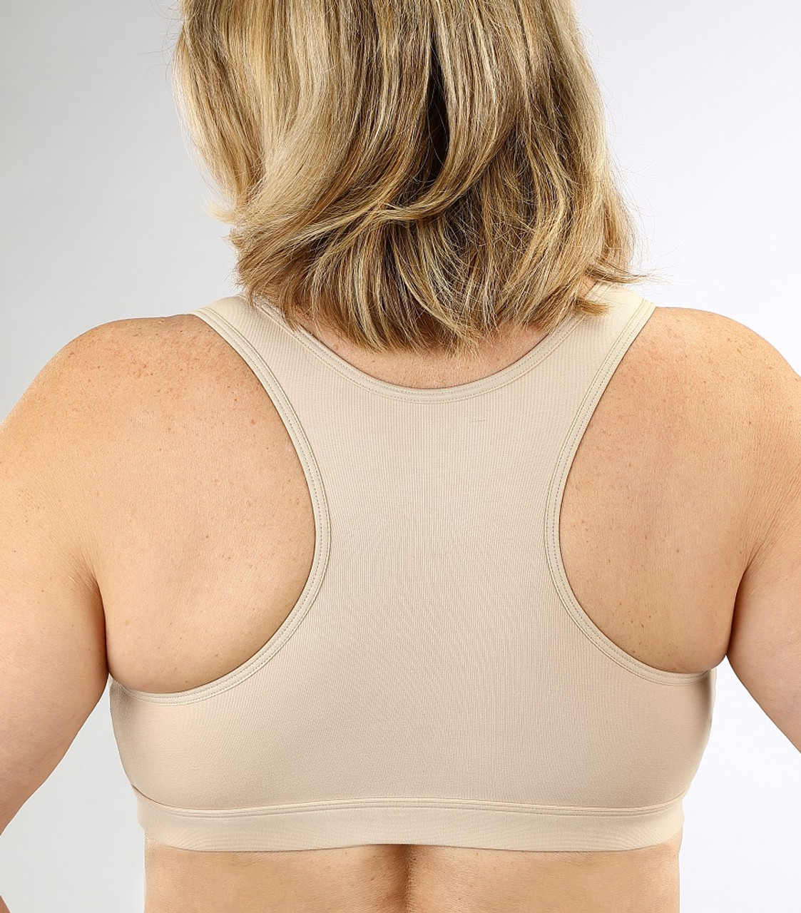 Front Closure- Seamless Cotton Bra with back support for sensitive skin