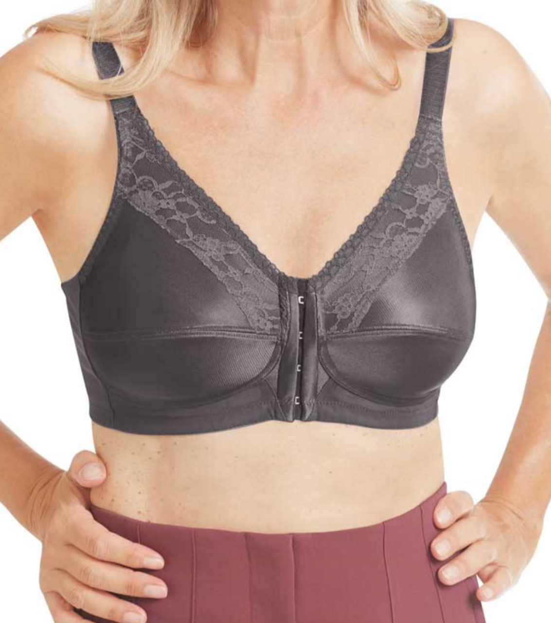  Womens Nancy Non-Wired Pocketed Mastectomy Bra Nude 50DDD