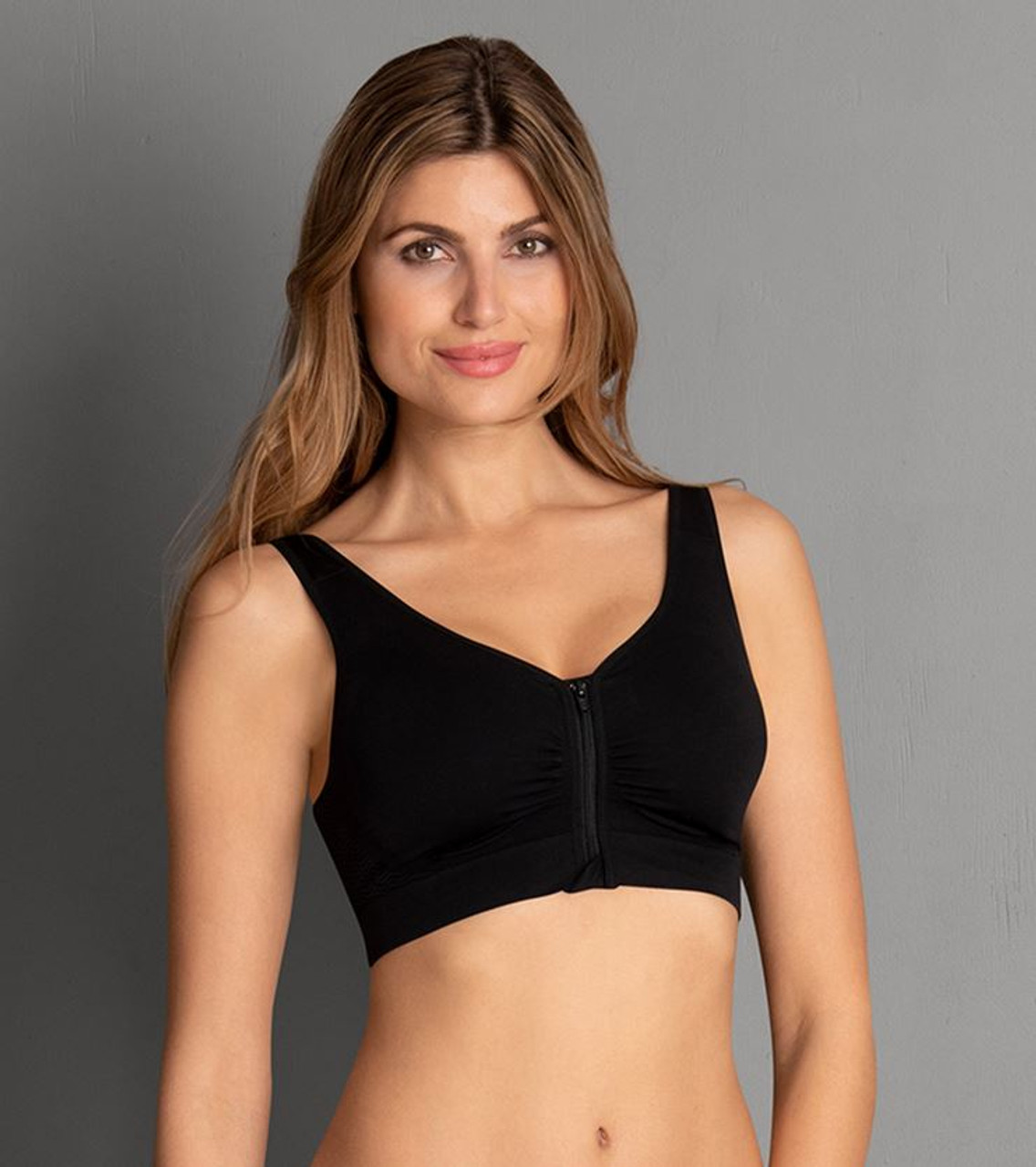 5744X Anita Care Air Control Post Mastectomy Bra with Padded Cups - 5744X  Black