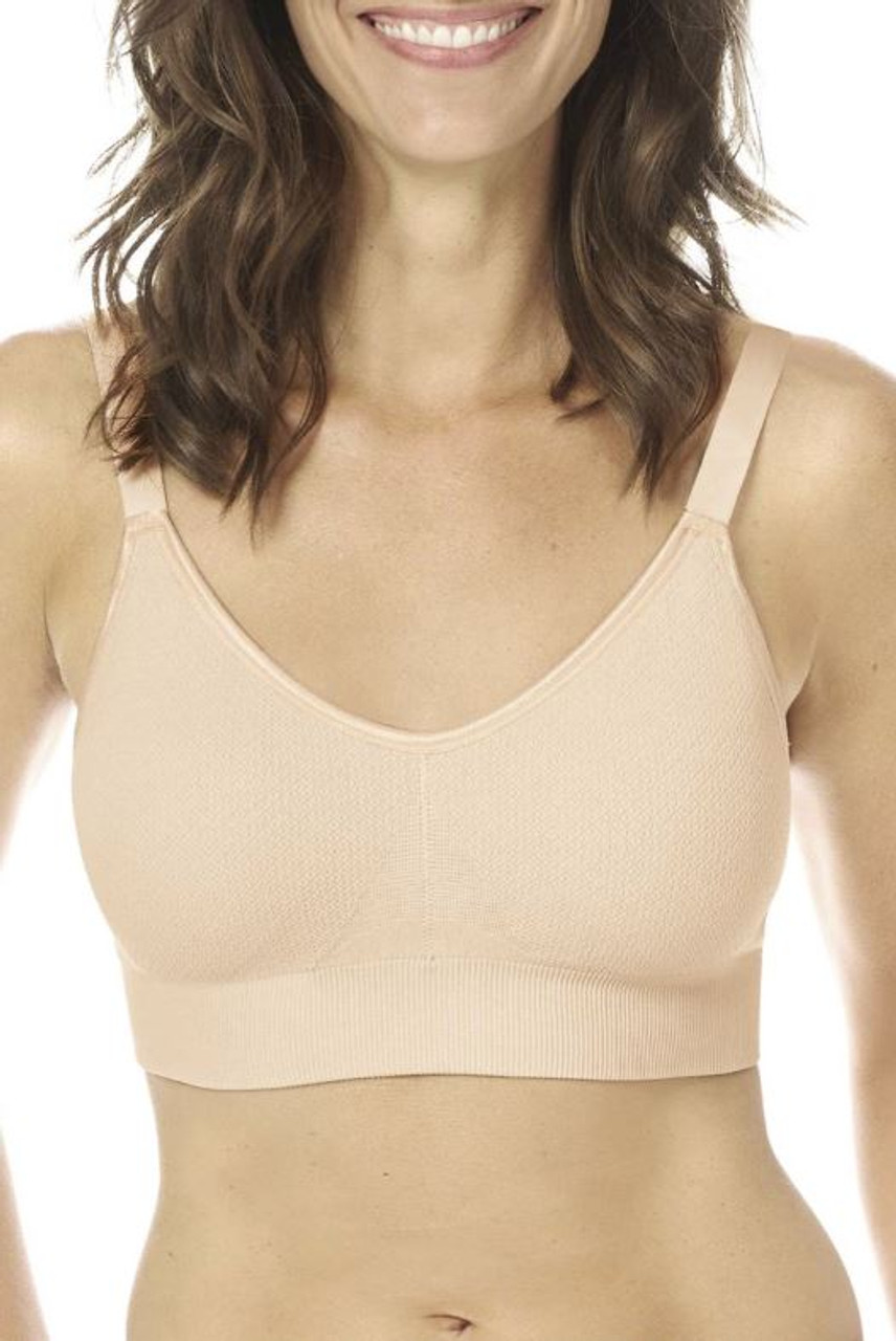Women Non Padded No Underwire Wire Free Post Surgery Mastectomy Bra with  Pockets