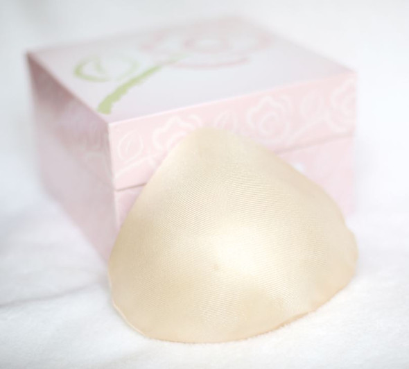 ABC First Foam Breast Form | Non Weighted Prosthesis Style 916  inside a case