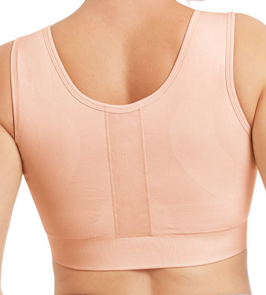 Sina Post Surgery Bra, Front Closure Bra -Rose Nude Back