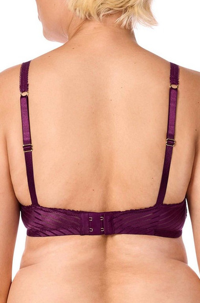 Amoena Mastectomy Bra | Karolina Wire-Free Bra - dark berry/sand