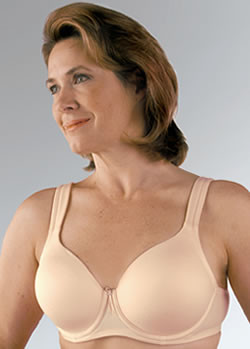 Post mastectomy bra with seamless soft fabric and underwire support, Classique Style 758