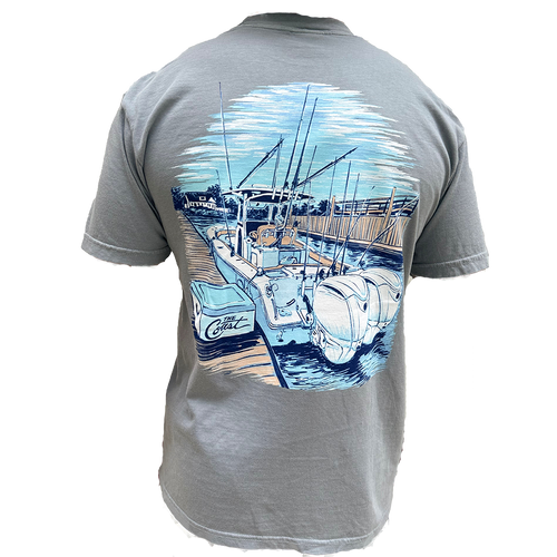 The Coast shirt back - granite