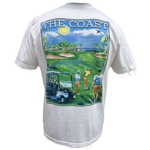 Golf Day shirt back - white