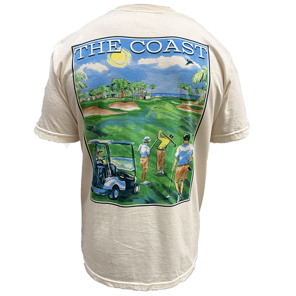 Golf Day shirt back - ivory