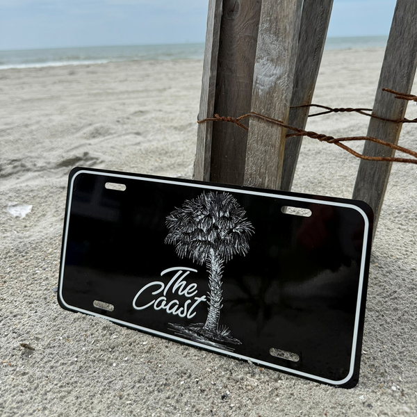 The Coast License Plate | Black