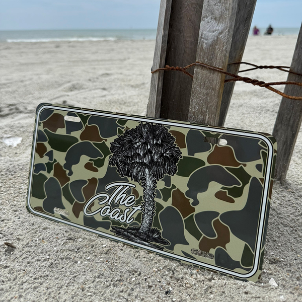 The Coast License Plate | Camo