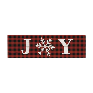 Joy Buffalo Plaid - Vintage Pallet Boards
