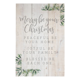 Merry Be Your Christmas - Rustic Pallet
