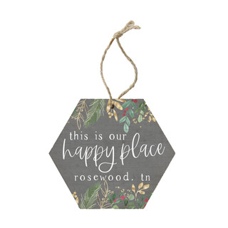 Happy Place Christmas PER - Ornament