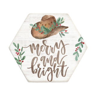 Merry and Bright Hat - Honeycomb Coasters