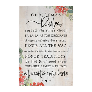 Christmas Rules - Rustic Pallet