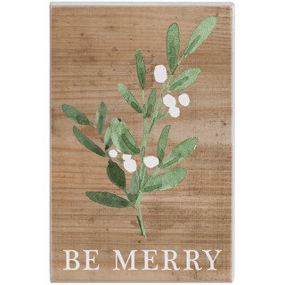 Be Merry Greenery - Small Talk Rectangle