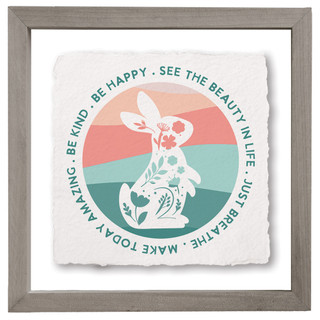 See Beauty Rabbit - Floating Art Square