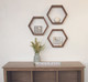 HONEYCOMB SHELF - Stained Wood