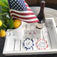 RUSTIC TRAY SET - WHITE WOOD