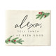 Alexa Tell Santa - Pillow Hugs