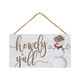 Howdy Y'all Snowman - Petite Hanging Accents