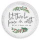 Let There Be Peace - Beaded Round Wall Art